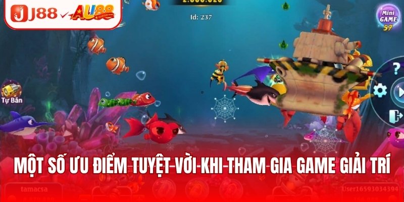 Một số ưu điểm tuyệt vời khi tham gia game giải trí
